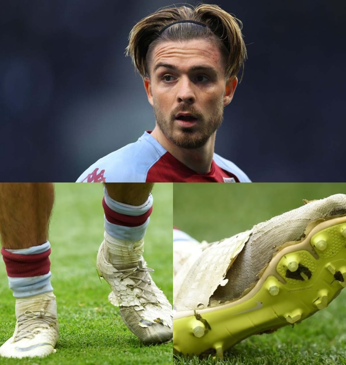 порванные бутсы