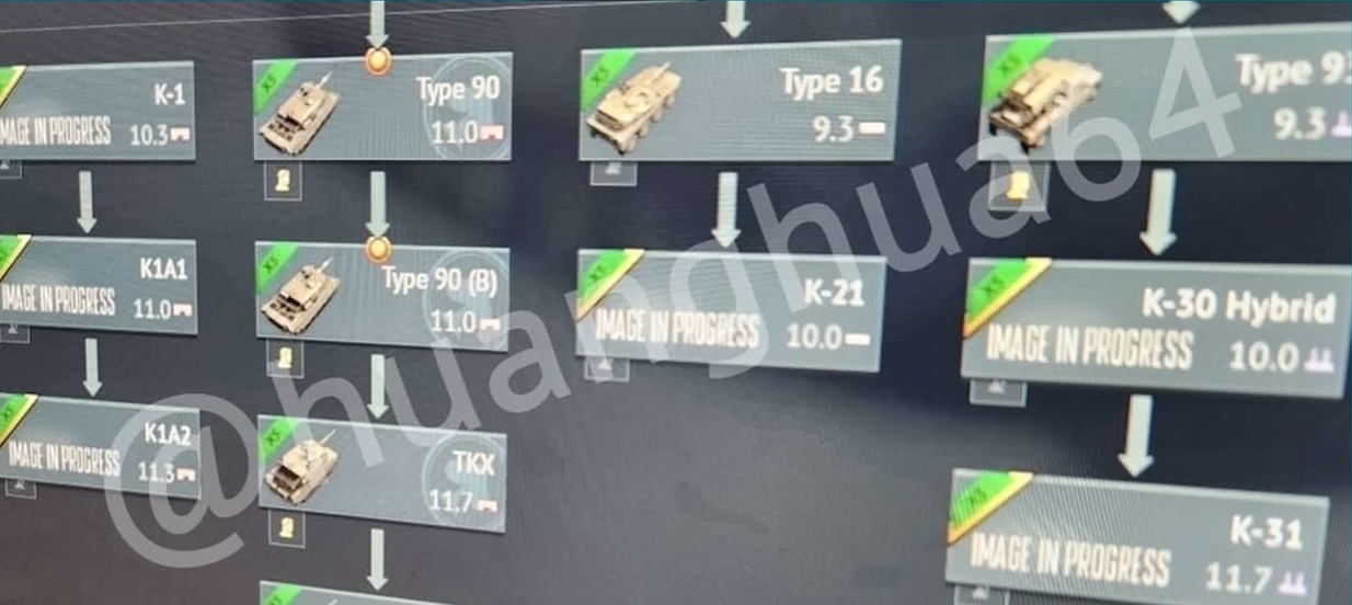 Ветка танков Японии