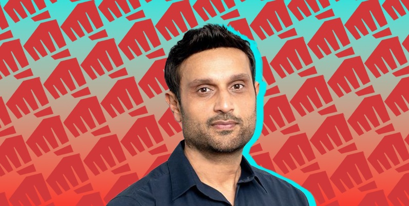 Человек на фоне