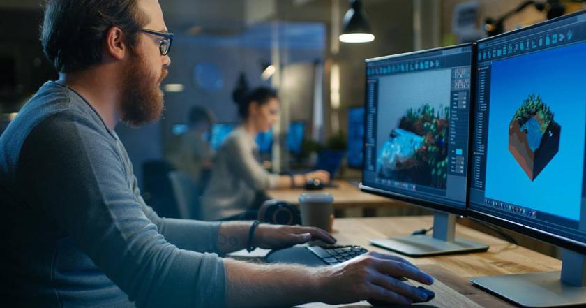 Создает дизайн