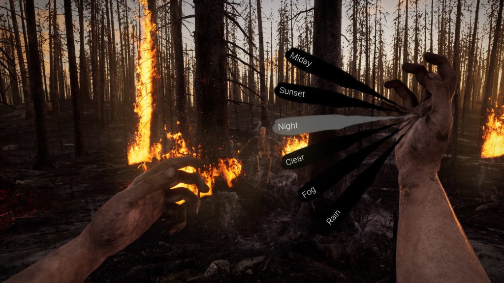 Огонь в лесу