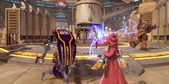 Магическая битва в здании