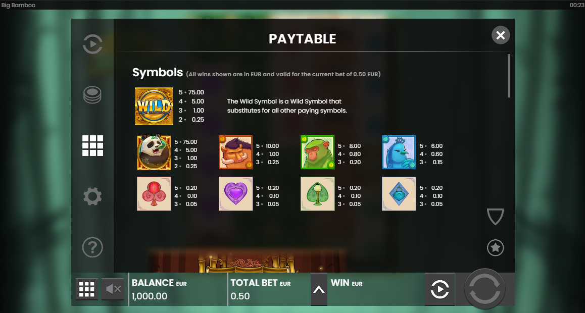 Big Bamboo slot icmalı