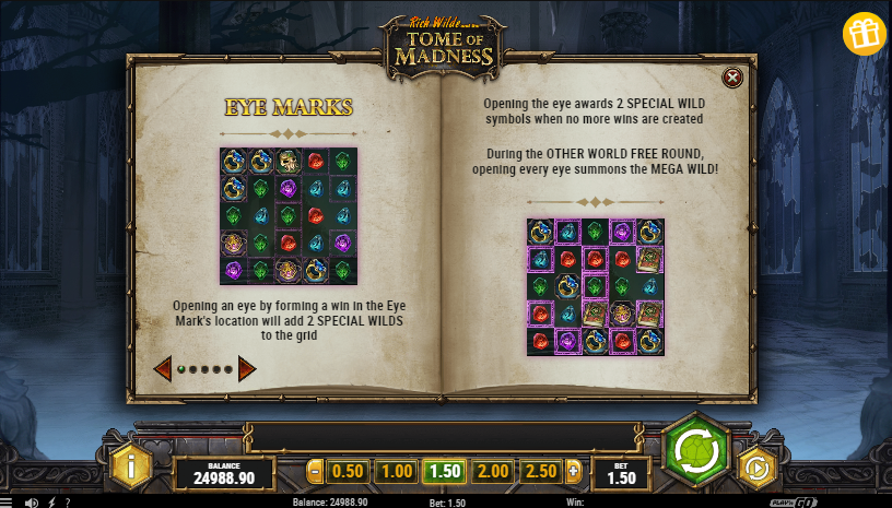 Tome of Madness слотына шолу